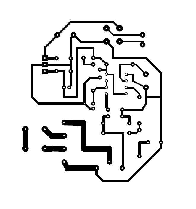 circuito stampato del prototipo. Lato rame