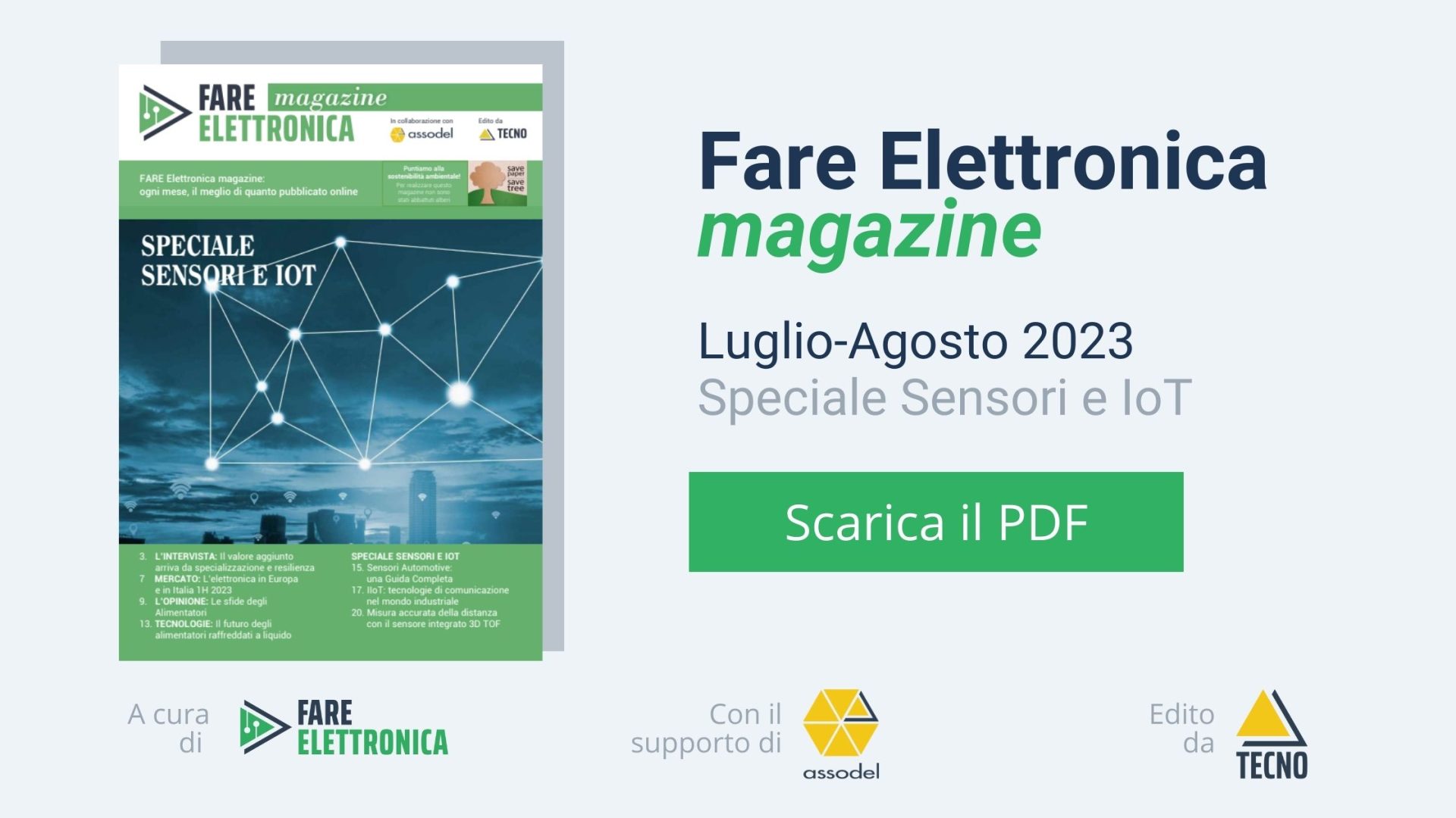 FARE Elettronica – Speciale Sensori e IoT – Luglio/Agosto 2023