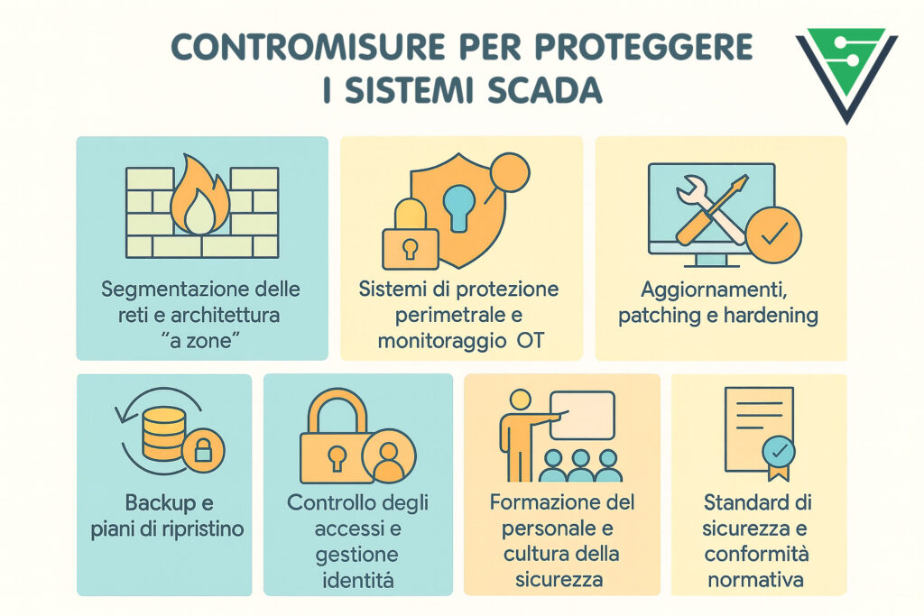 Contromisure protezione sistemi SCADA Cybersecurity