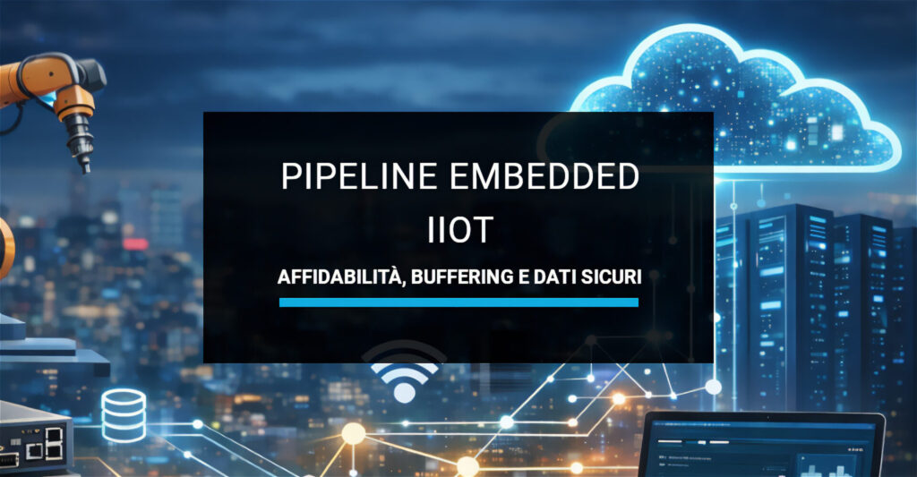 Pipeline embedded IIoT: affidabilità, buffering e dati sicuri