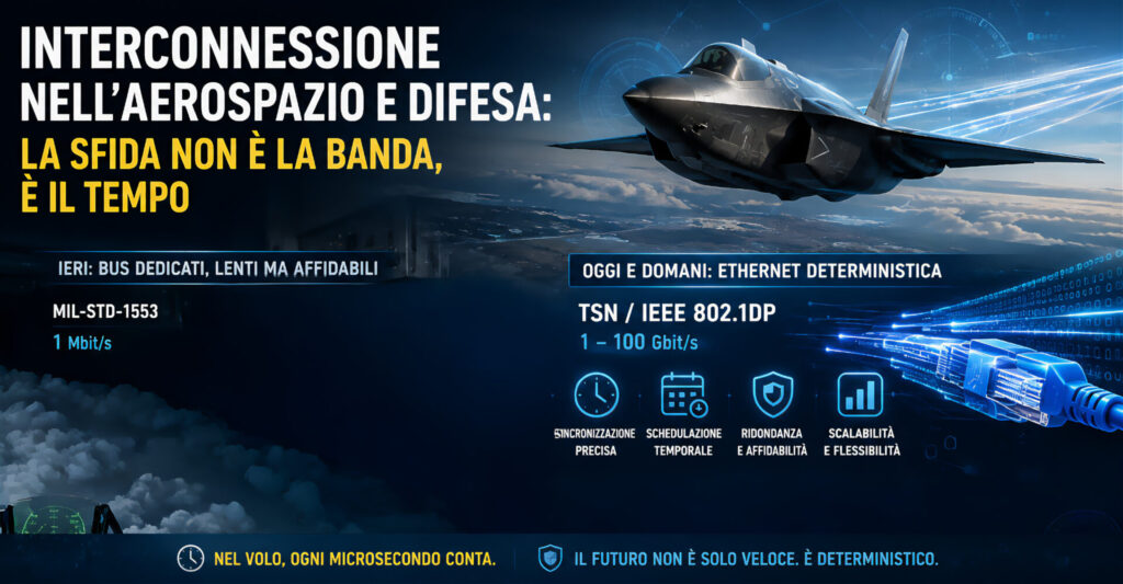 Interconnessione nell'aerospazio e difesa: la sfida non è la banda, è il tempo